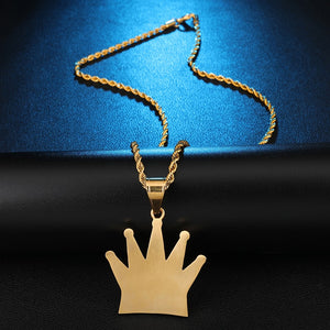 Bling Iced out Crown KING Mens Pendants Necklaces - ManKave Gifts & Accessories