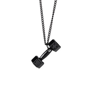 Gym Dumbbell Pendant Necklace Chain for Men - ManKave Gifts & Accessories