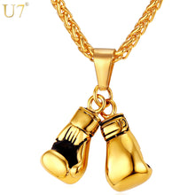 Load image into Gallery viewer, Boxing Glove Pendant Men&#39;s Necklace - Sports Jewellery - ManKave Gifts &amp; Accessories
