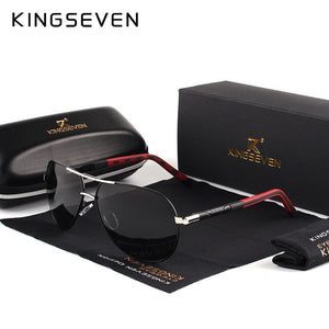 KINGSEVEN Men's Vintage Aluminium Polarised Sunglasses - ManKave Gifts & Accessories