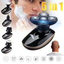 Load image into Gallery viewer, 5 In 1  Rechargeable Bald Head Electric Shaver Wet &amp; dry Use - ManKave Gifts &amp; Accessories
