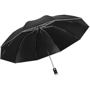 Mens Automatic Umbrella with Torch & Reflectors - ManKave Gifts & Accessories