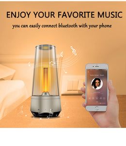 HOT Candle Light Bluetooth speaker - LED Night Light, - ManKave Gifts & Accessories