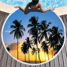 Load image into Gallery viewer, Large Beach Towel - Round Picnic Blanket - ManKave Gifts &amp; Accessories
