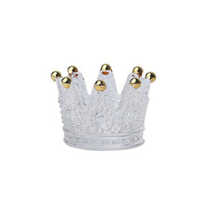 Crown Glass Dish - Candles or Nuts! - Man-Kave
