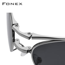 Load image into Gallery viewer, Titanium Folding Classic Aviation Sun Glasses - Man-Kave
