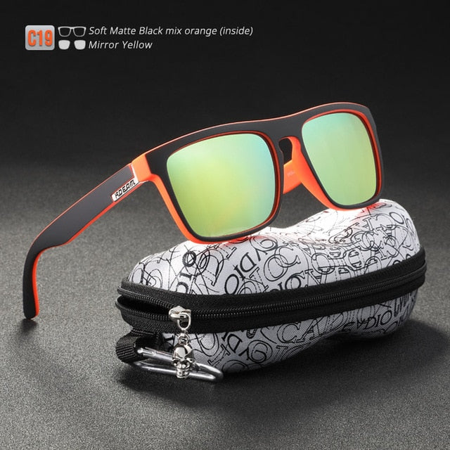KDEAM Superior Polarized Sunglasses Men Women Gradient Crystal Sun Glasses  Lightweight Goggles With Skull Peanut Box