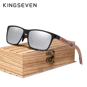 Men's Wood Sunglasses Polarized - UV400 Protection - Man-Kave