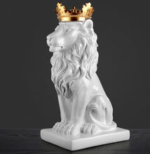 Load image into Gallery viewer, Crown Lion Statue - Home Ornament Sculpture - Man-Kave
