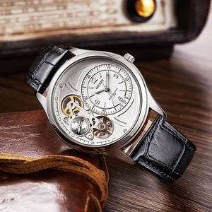 Gentlemen's Watch - Luxury Quartz Watch with Leather Strap - Man-Kave