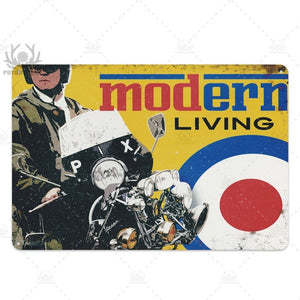 Lambretta Scooter Vintage Tin Signs - Man-Kave