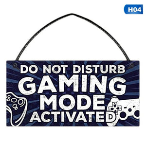 Gaming Sign - Don't Disturb Door Hanger Sign - Man-Kave