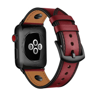Genuine leather strap for apple watch - Man-Kave