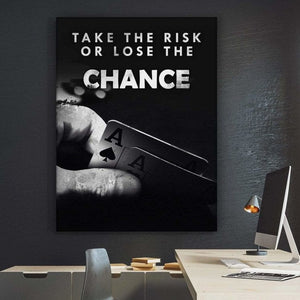 Wall Artwork - Poker / Take The Risk - Man-Kave