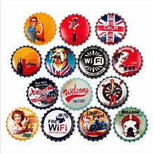 Load image into Gallery viewer, No Stupid People - Creative Iron Beer Bottle Cap Wall Decor - Man-Kave
