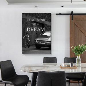 Wall Art - Inspirational Words | DREAM - Man-Kave