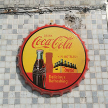 Load image into Gallery viewer, Beer Bottle / Coke Bottle Cap&#39;s 35cm - Vintage Wall Hanging Decoration - Man-Kave
