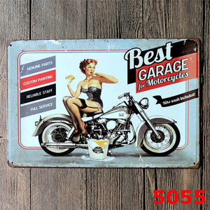 My Garage My Rules - 20x30cm Retro Tin Sign - Man-Kave