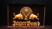 Load image into Gallery viewer, Jagermeister / Jager Bomb LED Bar Sign - Man-Kave
