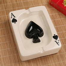 Load image into Gallery viewer, Poker Style Ceramics Ashtray - Man-Kave
