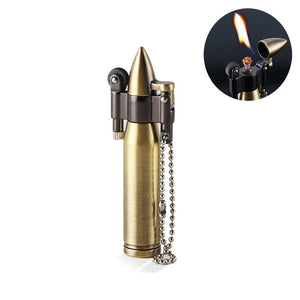 Bullet Lighter - Keychain pendant Cigarette Lighter - ManKave Gifts & Accessories