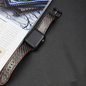 Real Carbon Fibre Watch Straps for Apple Watch - Man-Kave