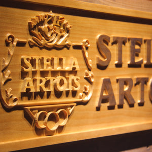 Stella Artois Beer 3D Wooden Signs - Man-Kave