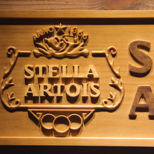 Stella Artois Beer 3D Wooden Signs - Man-Kave