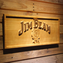 Load image into Gallery viewer, JIM BEAM 3D Wooden Sign - Man-Kave
