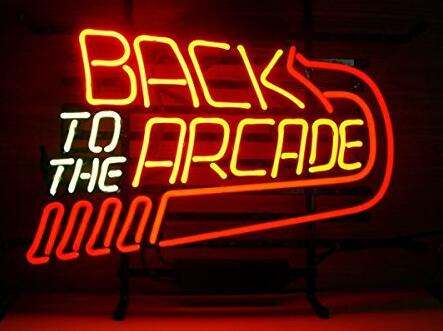 Back To The Arcade Neon Light Sign - Man Cave - Man-Kave