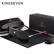 Load image into Gallery viewer, KINGSEVEN Men&#39;s Vintage Aluminium Polarised Sunglasses - Man-Kave
