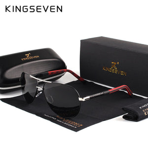 KINGSEVEN Men's Vintage Aluminium Polarised Sunglasses - Man-Kave